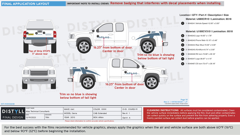 Atlas Technical Consultants, Truck Kit