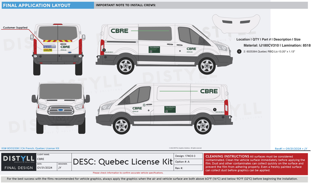 CBRE, Canada French, Quebec License Kit
