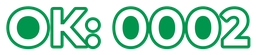 Oklahoma Green LicNum-13_56 x 2_35