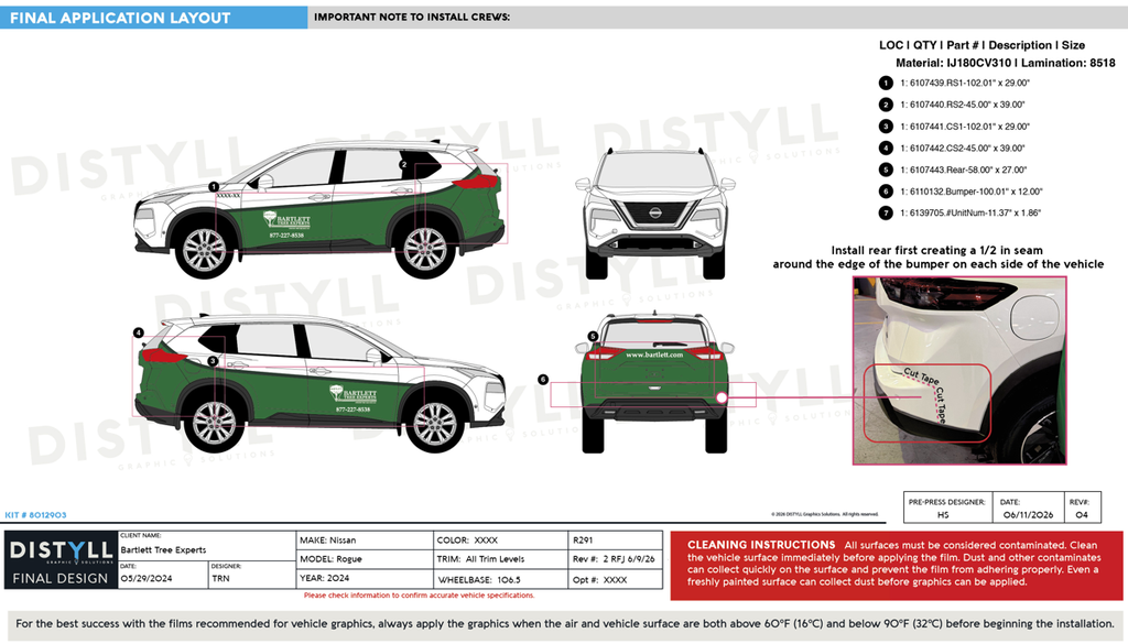 Bartlett Tree Experts, Collision Response, Nissan Rogue, 2024