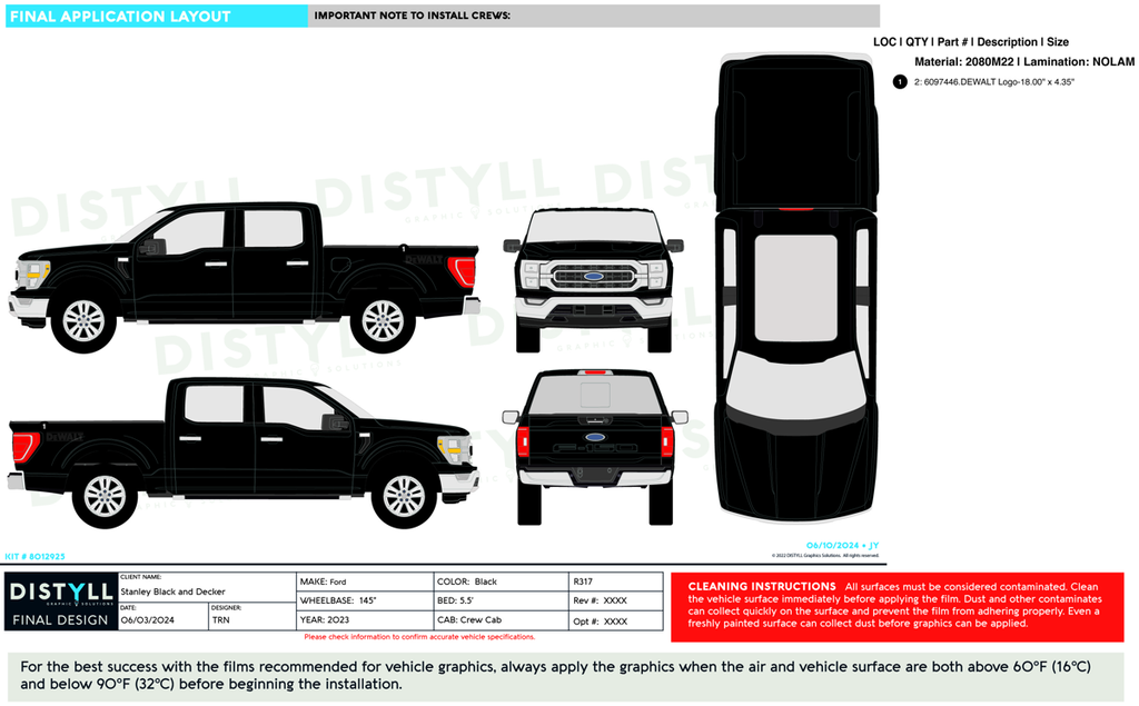 Stanley Black and Decker, DeWalt, Ford F150_CrewCab_5ft 5in Bed Manager