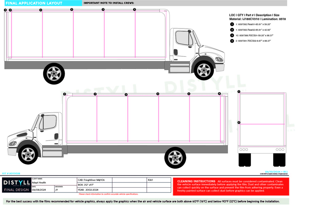Adapt Health, 2017, Frieghtliner, M2106, 26ft Box, White Tiles