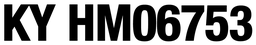LicNum KYHM06753-20_65 x 3_00