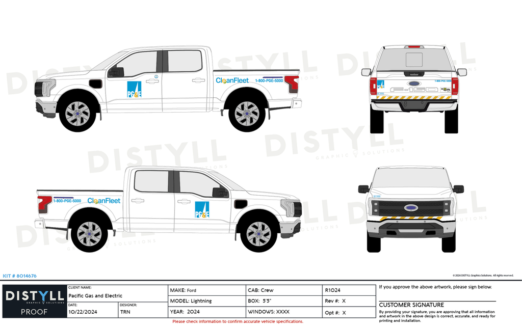 PG&E, Ford, Lightning, Crew Cab, 5ft5in Box,  2024