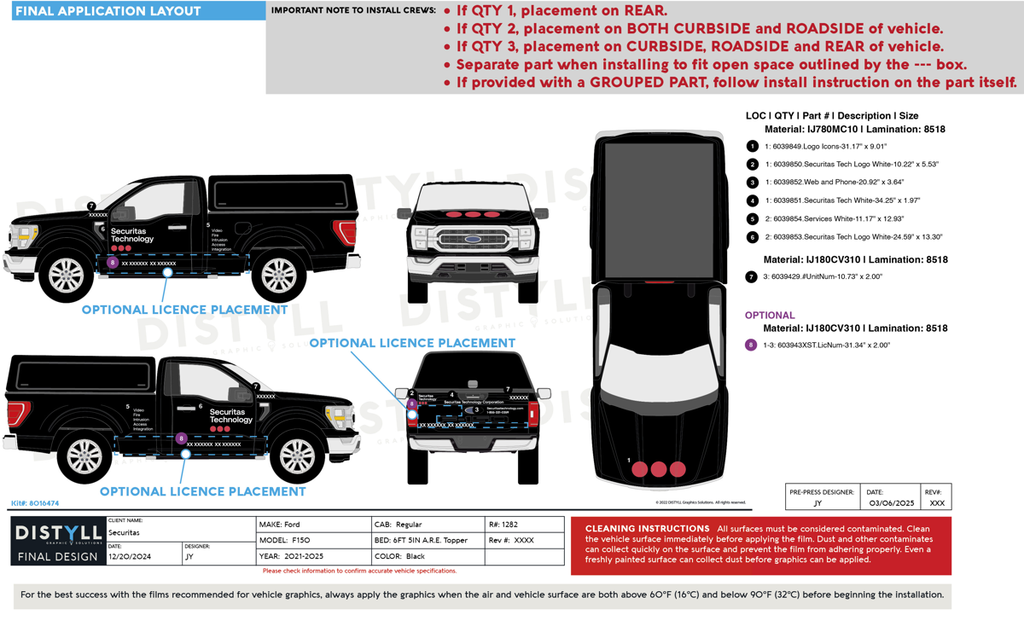 Securitas, ENG, Ford, F150, Reg Cab, 6ft5in Bed, ARE Topper, 2025, Non White