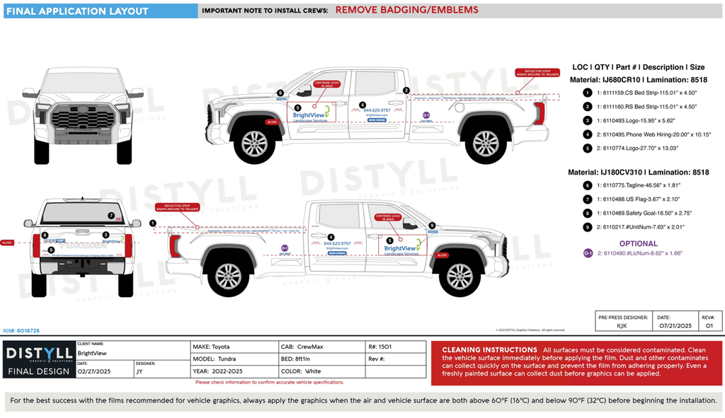 BrightView, Toyota, Tundra, CrewMax, 8ft1in Bed, 2025
