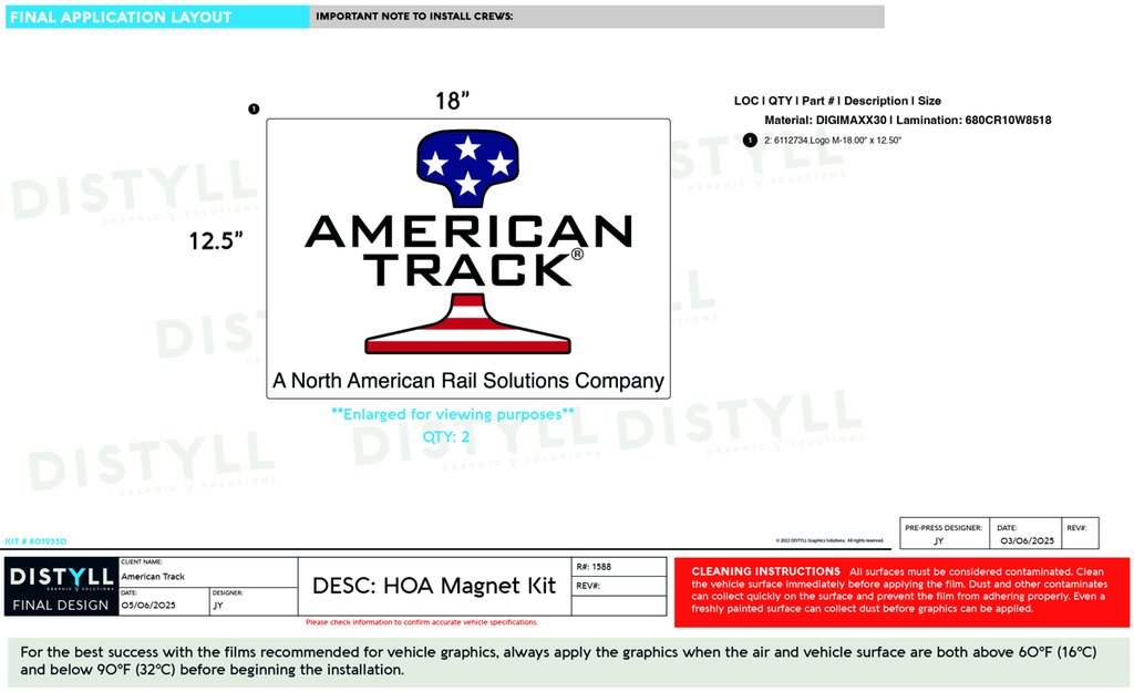 American Track, HOA Magnets