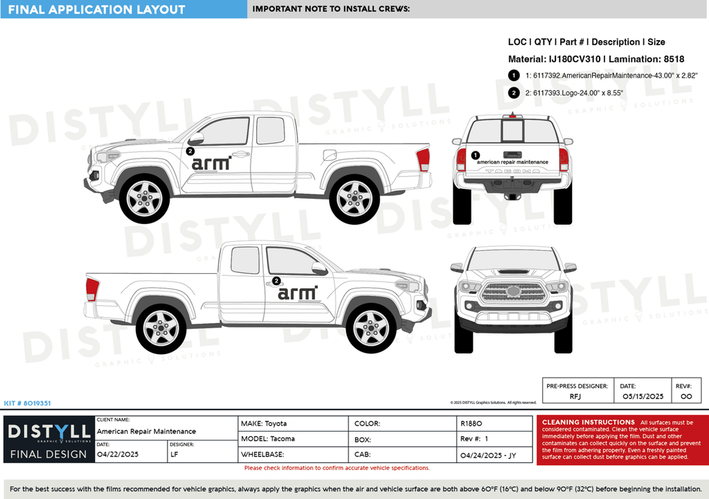 American Repair Maintenance, Toyota, Tacoma, Access Cab, 6ft Bed, 2023