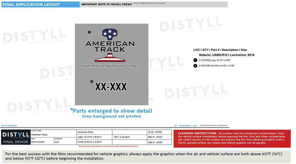 American Track, Horiz Logo, Universal