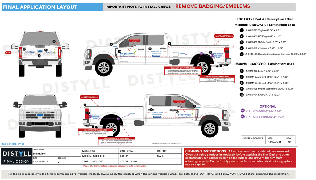 BrightView, Conversion, Ford, F250-550, Crewcab, 8ft Bed, 2025