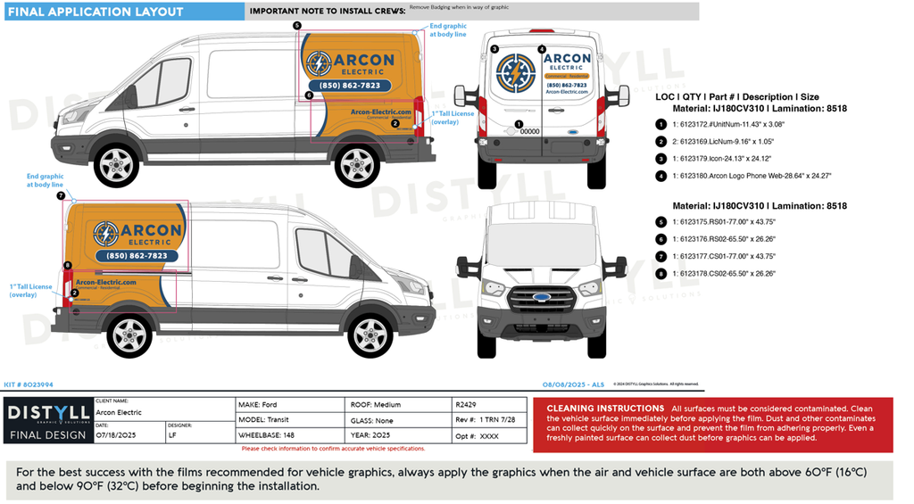 Arcon, Ford, Transit, XL, MR, 148WB, CS Slider, NG_R2429