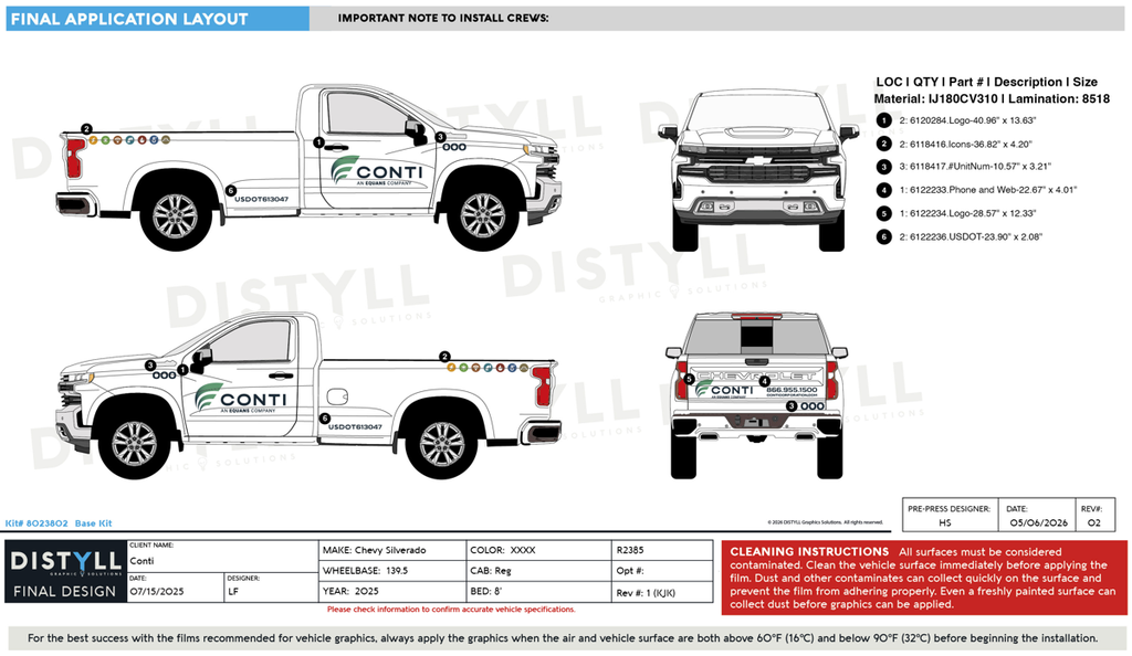 Conti, Chevrolet, Silverado 1500, WT, Regular Cab, 8ft, 139_5WB, 2025_R2385