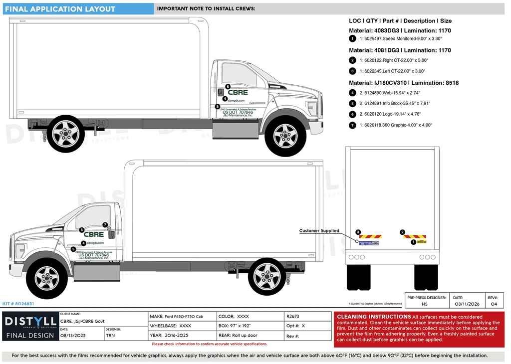 CBRE, GDS, Ford F650-750 Box Truck_R2673