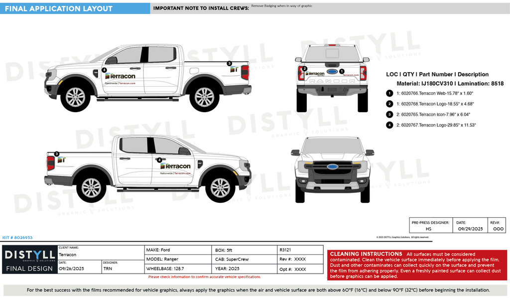 Terracon, Ford, Ranger, SuperCrew, 5ft, 128WB, 2025_R3121