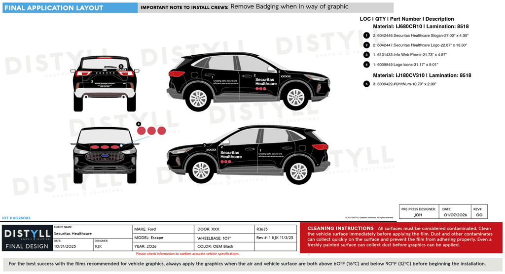 Securitas Healthcare, Ford, Escape, Active, 107WB, 2026