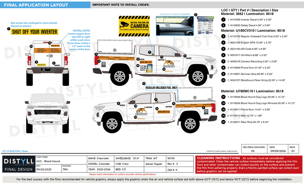 Blood Hound, Chevy, Colorado, Crew Cab, 5ft5in Bed, Walk in Topper, Adrian, 2026_R3195