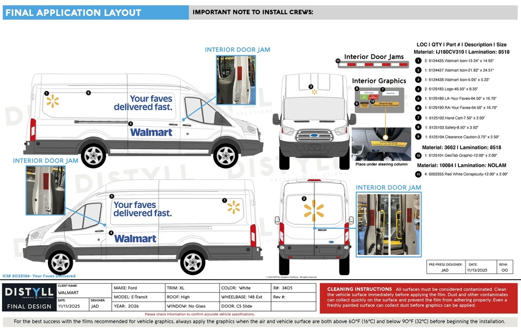 Walmart, Tagline Design, Ford, Transit, HR, 148EXT, CS Slider, NG, 2025