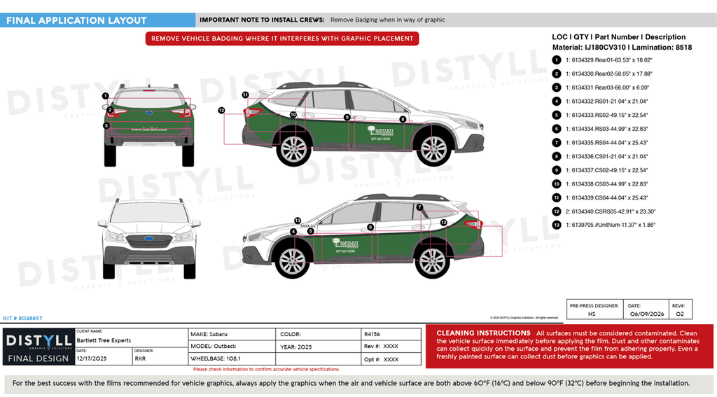 Bartlett Tree Experts, Collision Response, Subaru, Outback, 108_1WB, 2025