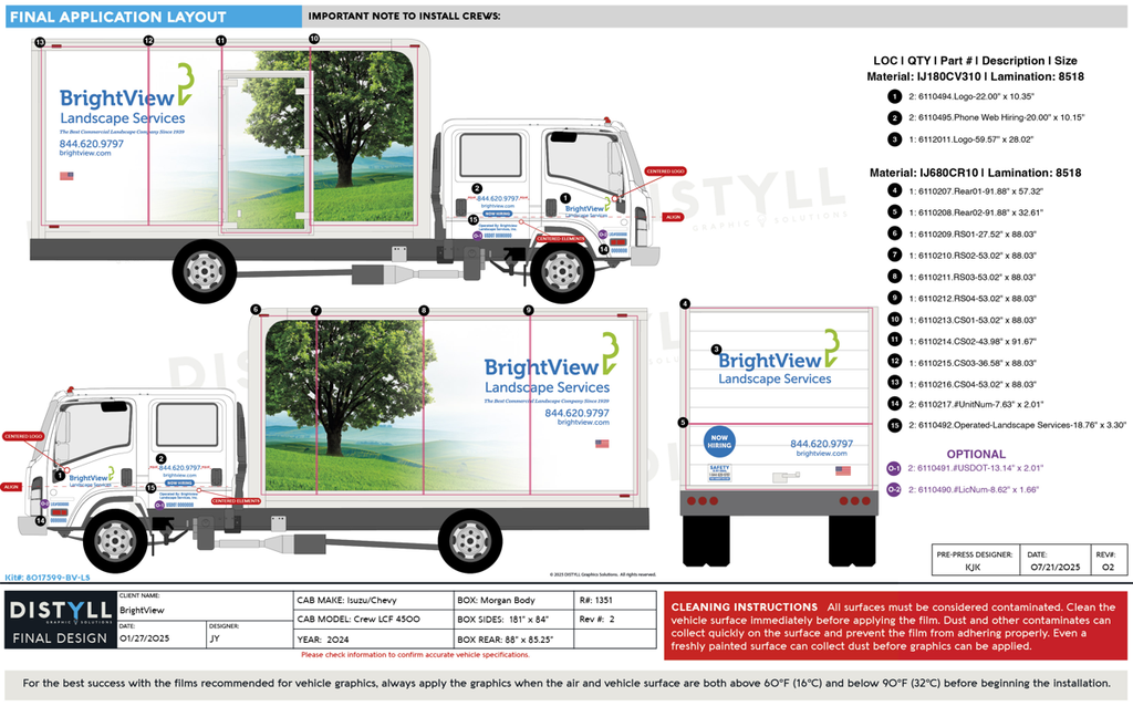 BrightView Conversion, Isuzu, Chevy, Crew Cab, LCF 4500, 16ft Box, Proscape, 2024