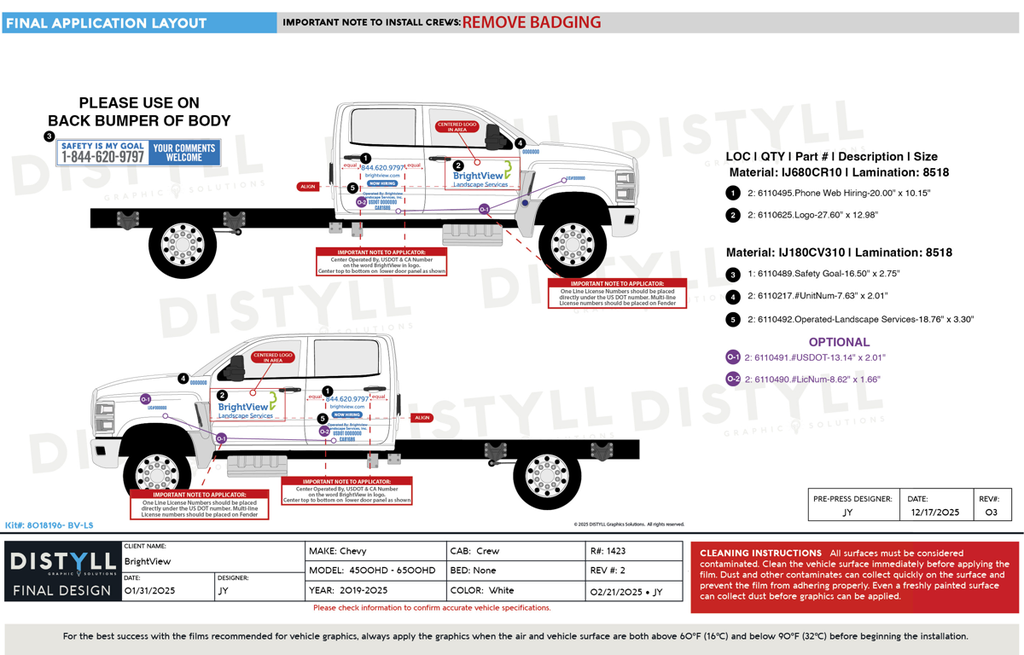 BrightView, Conversion, Chevy, Silverado, 5500HD, CrewCab Chassis, 2025