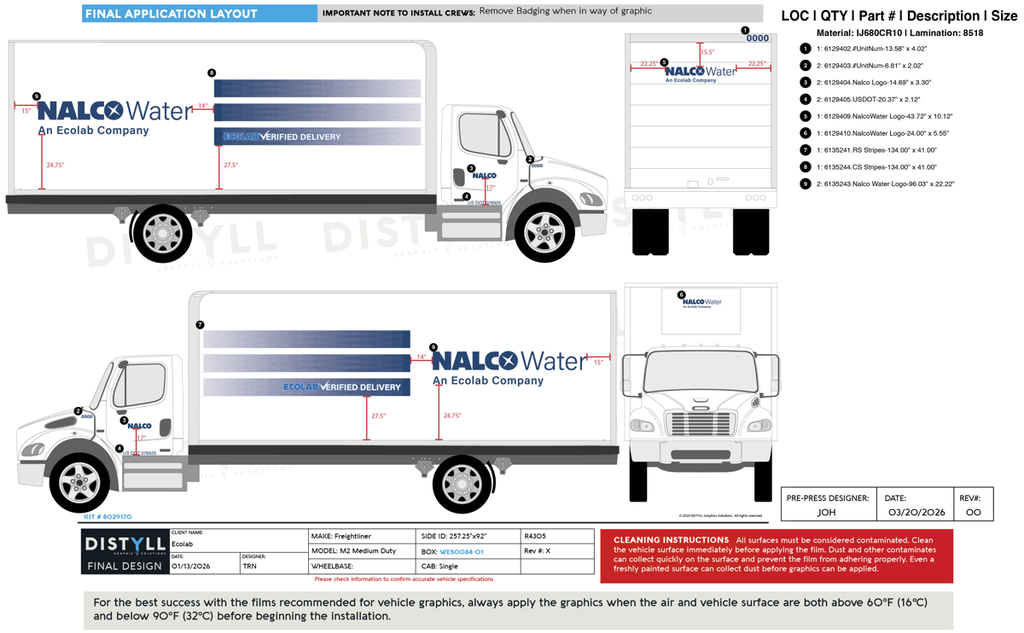 Ecolab, Freightliner, M2, Single Cab, Wabash 22ft Box,2025