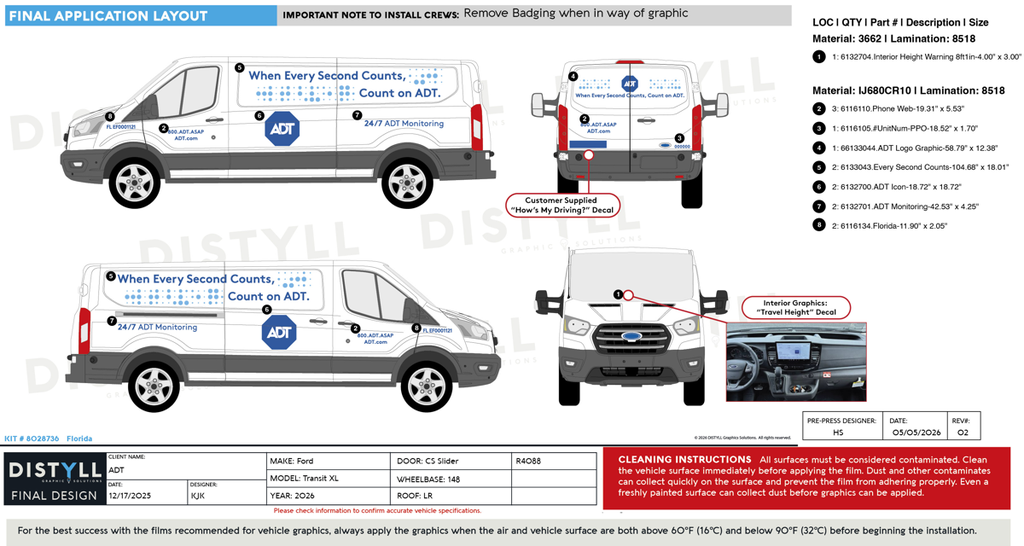 ADT, Ford, Transit, XL, LR, 148WB, CS Slider, NG, 2026
