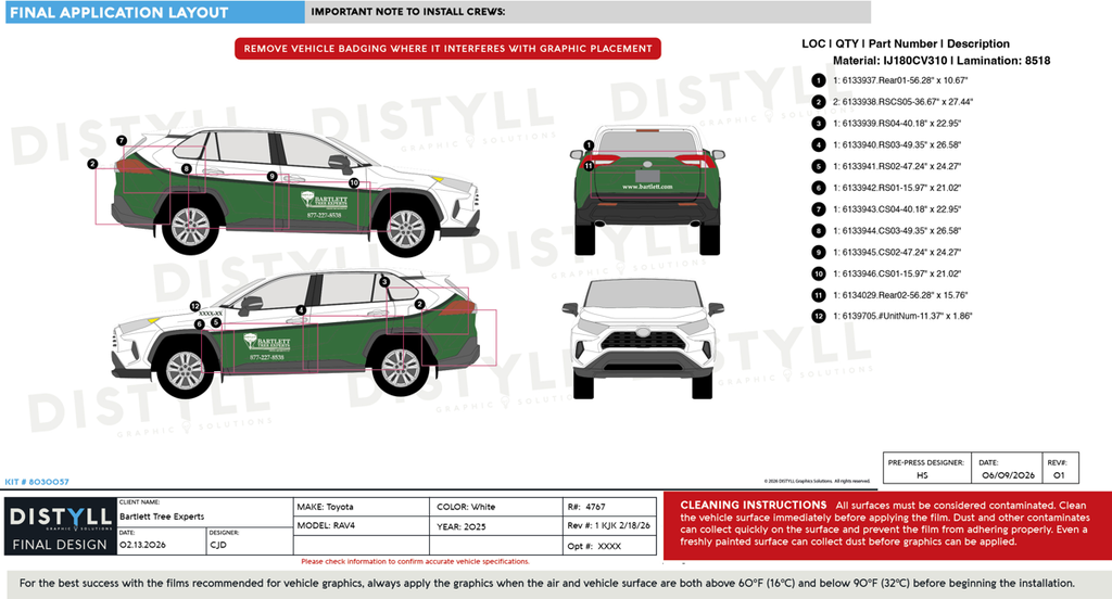 Bartlett Tree Experts, Collision Response, Toyota, RAV4, All Trim Levels, 2025