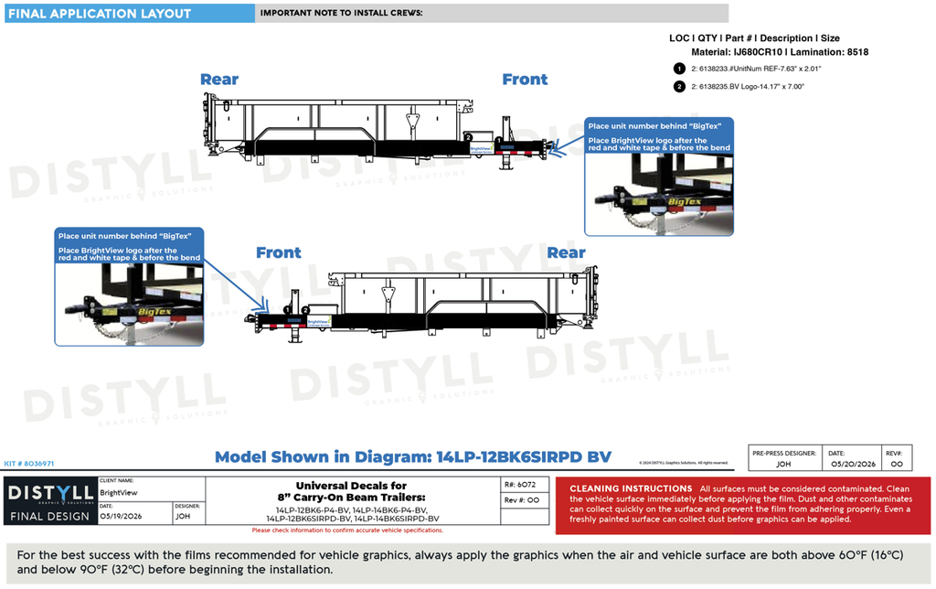 BrightView, Carry-On, 8in Beam Trailers, 2026-2027