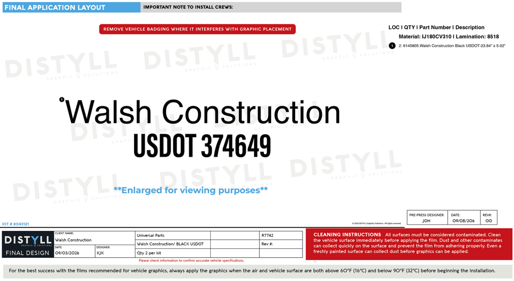 Walsh Group, Walsh Construction, Black USDOT