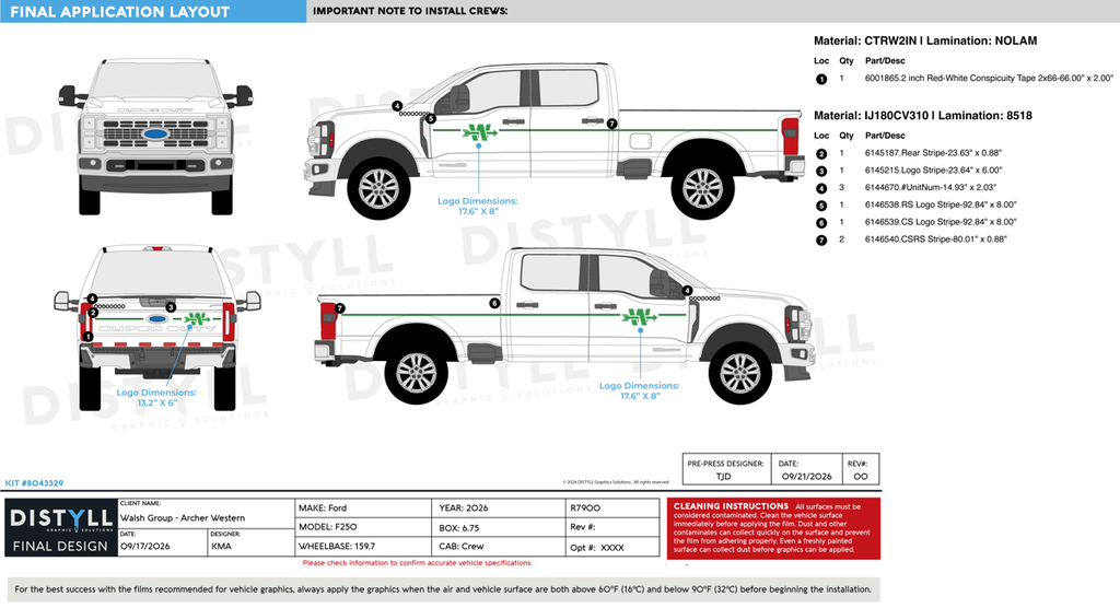 Walsh Group, Archer Western, Ford, F250, Crew Cab, 6_75ft bed, 159_7WB, 2026
