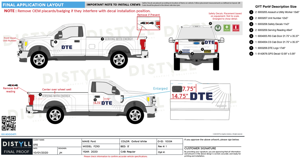 DTE Ford  F350 Regular Cab