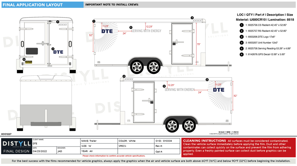 DTE, 16 ft Enclosed Trailer