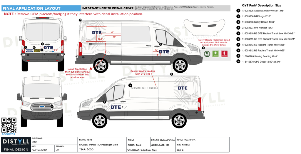 DTE, Ford Transit, Mid Roof, 148