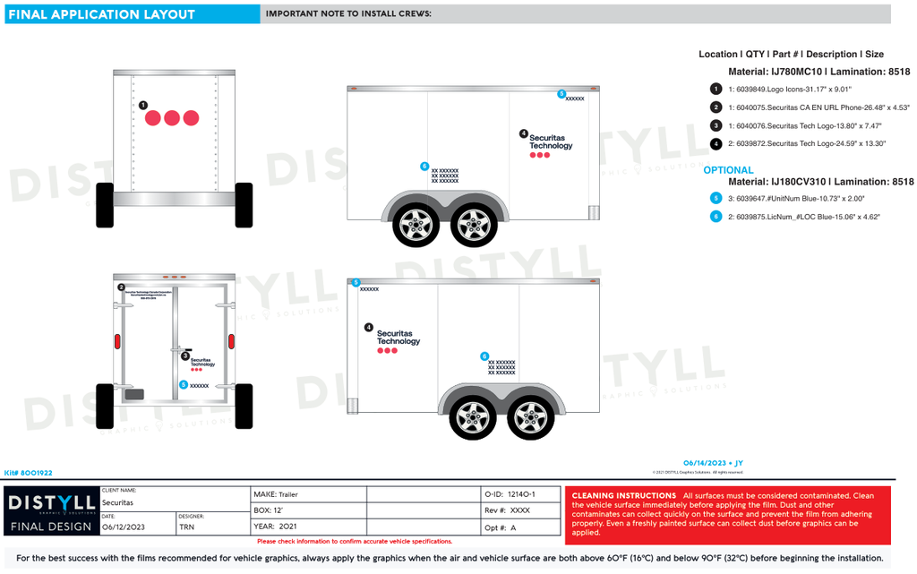 Securitas, Canada-English, Trailer, White OEM, Blue Text