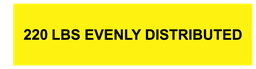 Shelf 220 LBS Decal-6_00 x 1_50