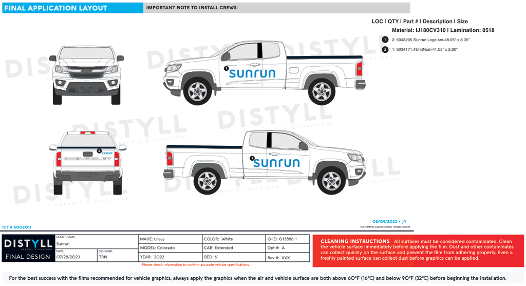Sunrun, Large Base Kit, Small Van, Truck, Sedan