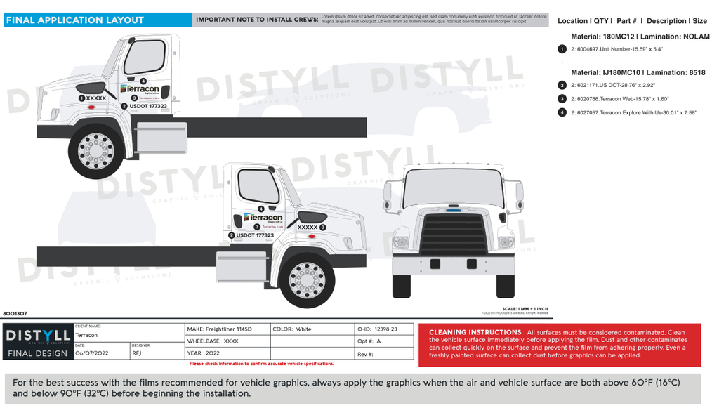 Terracon, Freightliner 114SD, Spot Graphics, 2022