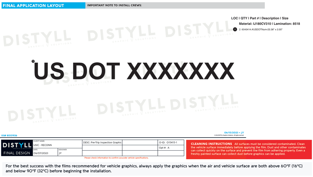 USIC, US Dot Personalization Kit